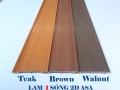 Lam 1 sóng ngoài trời 2D ASA - Teak