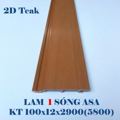 Lam 1 sóng ngoài trời 2D ASA - Teak