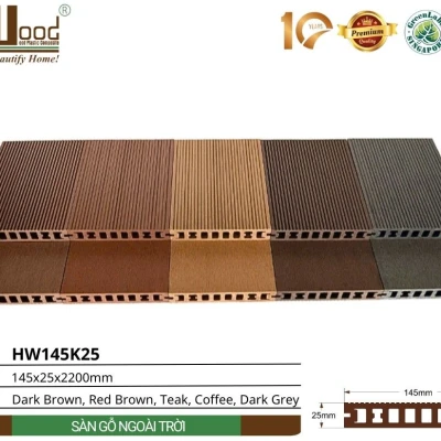 Sàn gỗ ngoài trời HW145K25