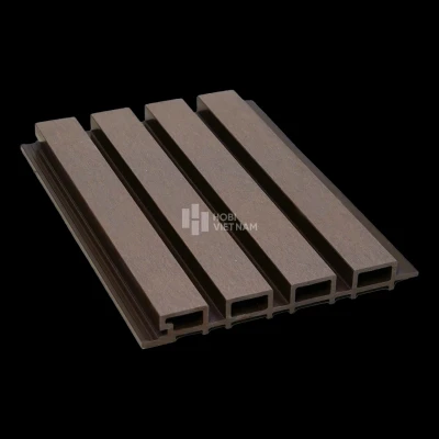 Tấm ốp lam sóng gỗ nhựa Glotex LS261-Coffee