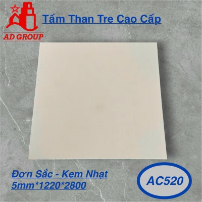 Tấm ốp than tre AC520 - Kem Nhạt
