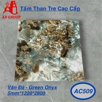 Tấm ốp than tre AC509 - Đá Green Onyx