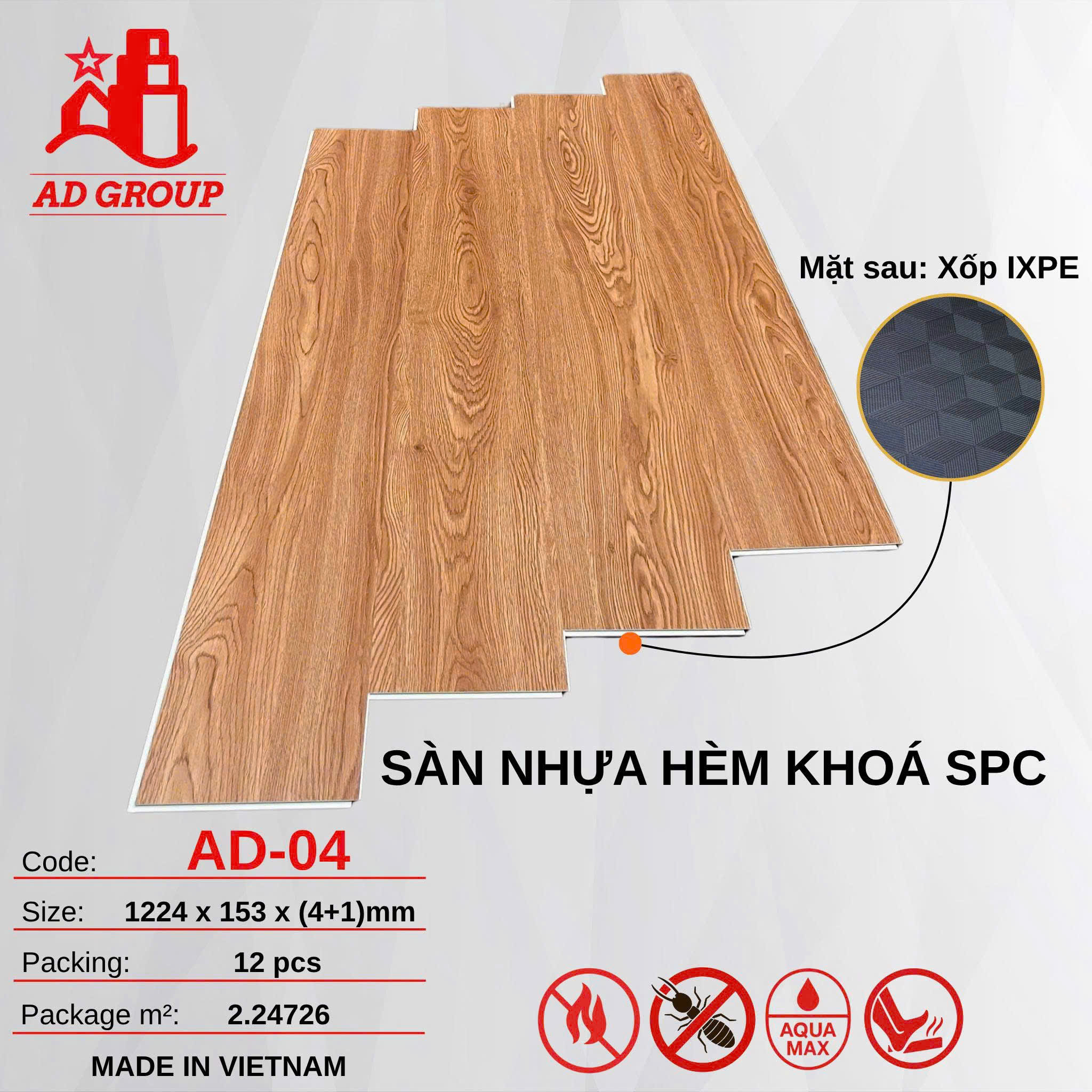 Sàn nhựa AD - 04