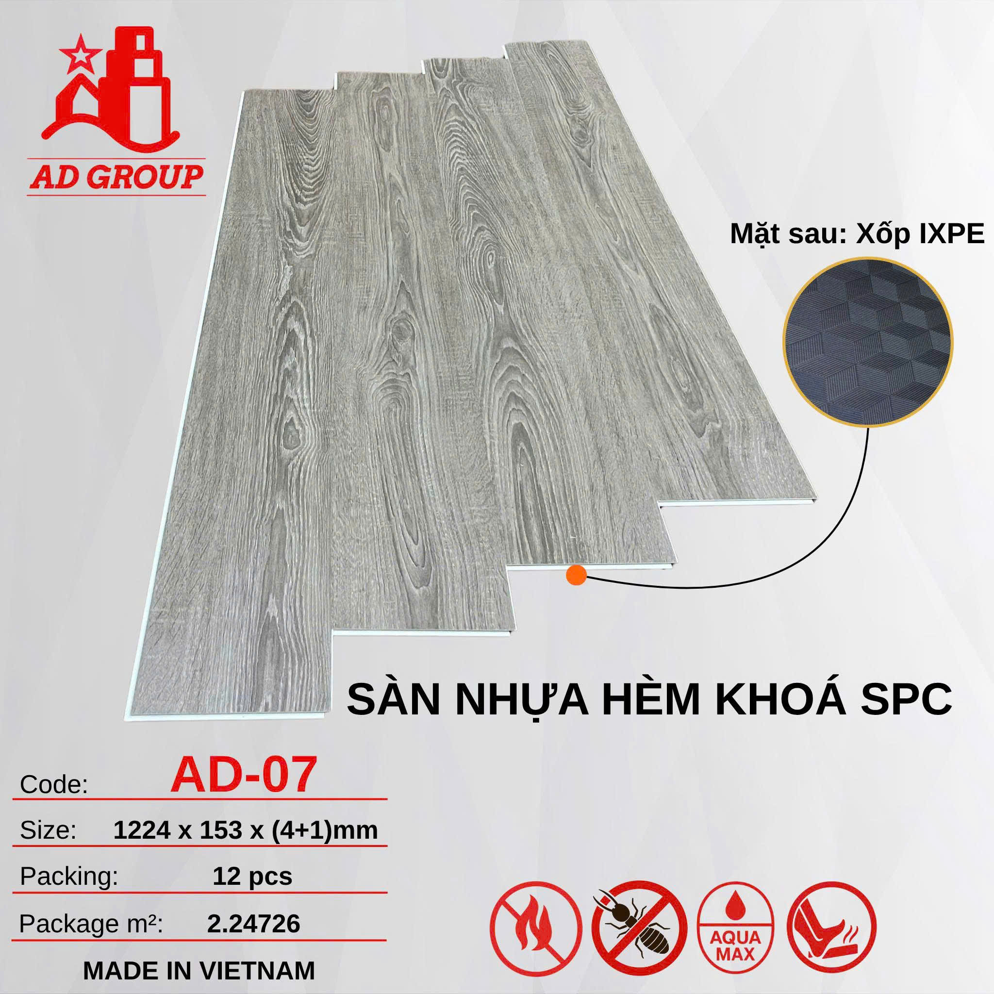 Sàn nhựa AD - 07