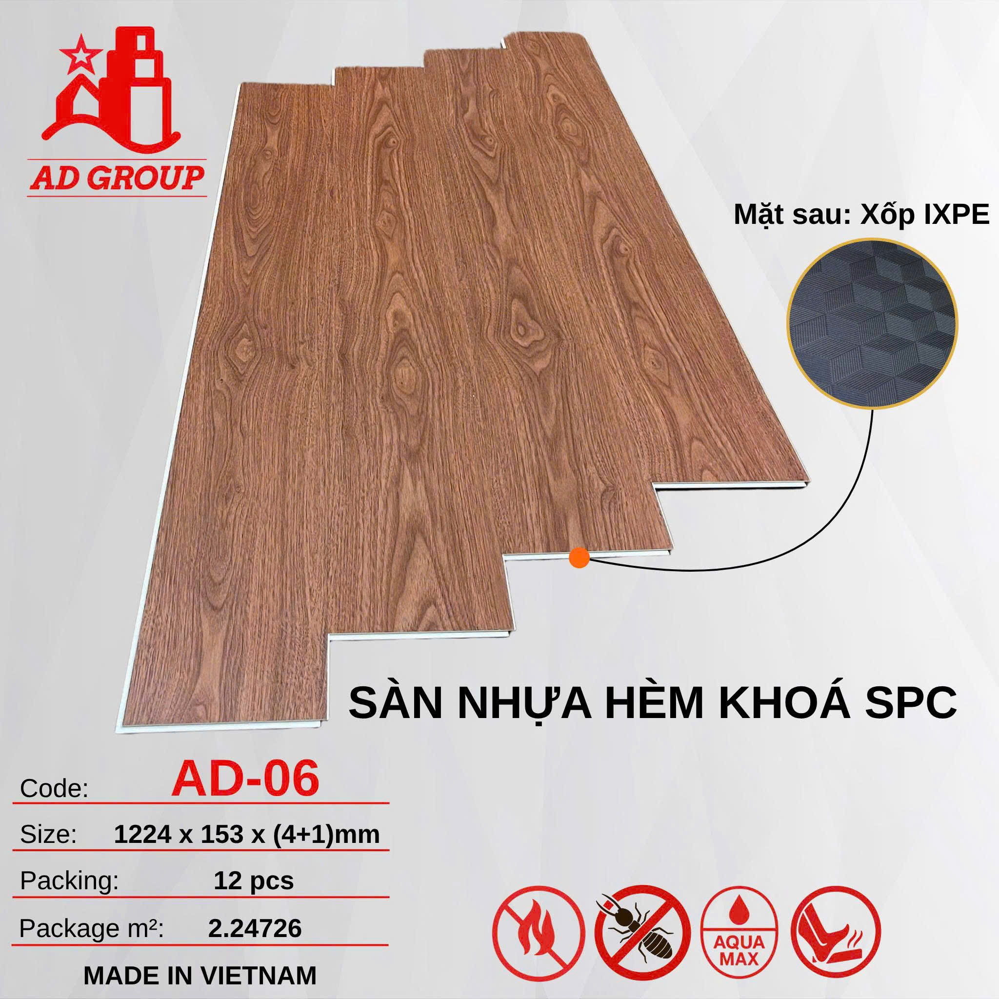 Sàn nhựa AD - 06