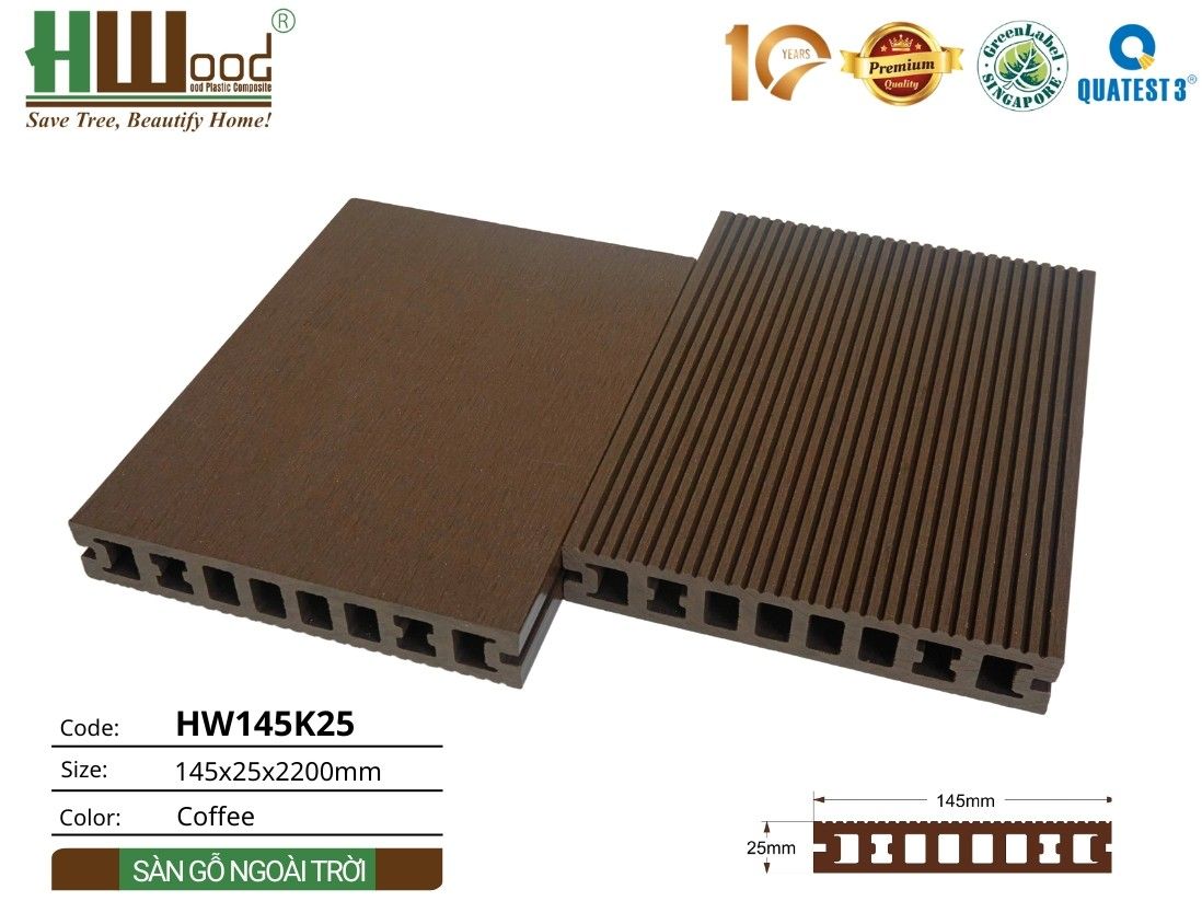 Sàn gỗ ngoài trời HW145K251