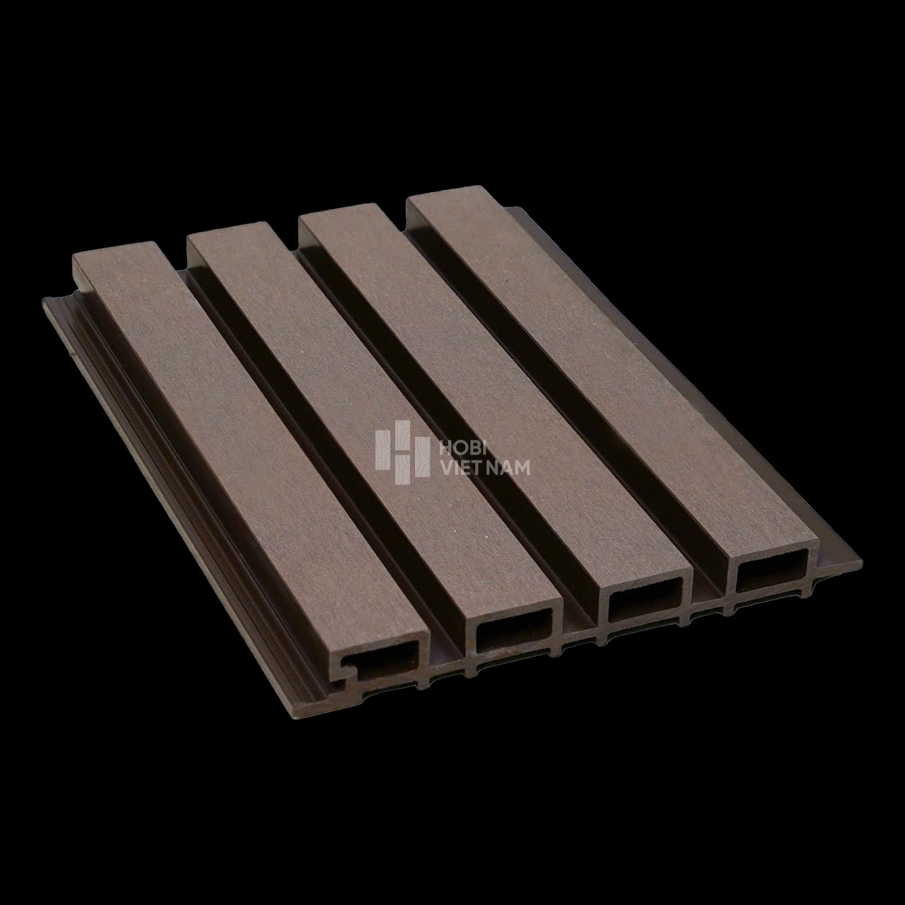Tấm ốp lam sóng gỗ nhựa Glotex LS261-Coffee