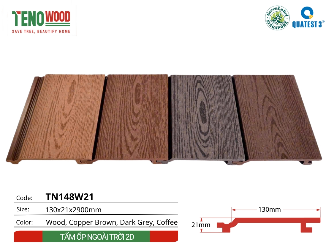 Tấm ốp ngoài trời TN148W21